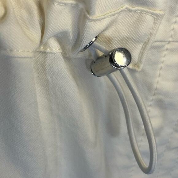 Calia Soft Utility Romper Shorts  Sleeveless Lightweight Cream size XL Relaxed - Picture 15 of 16